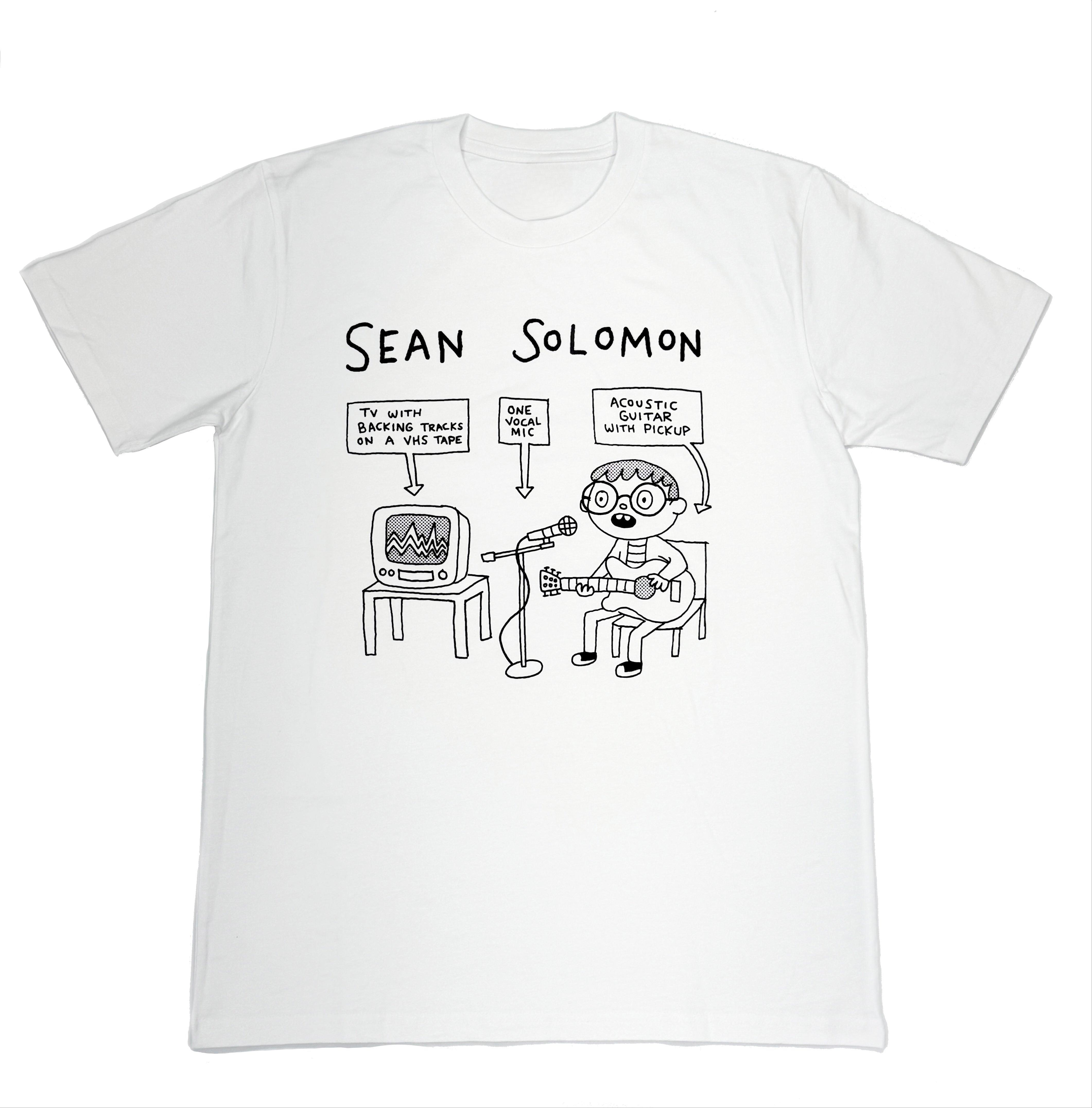 

SEAN SOLOMON TV SHIRT Graphic Tee Cotton Round Neck Casual Unisex Tshirt Summer Top 4XL