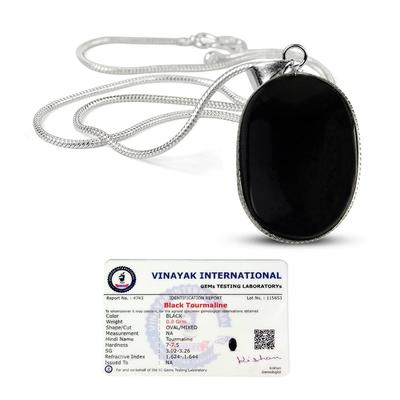 Reiki-Kristall-zertifizierter Heilstein-Anhänger in AAA-Qualität, natürlicher Kristallstein-Anhänger mit Zertifikat und Metallkette für Kristallheilungs-Edelstein