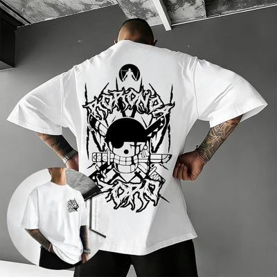 Camiseta Gráfica Zoro Unissex Masculina Feminina Manga Curta Camiseta Casual Oversized Streetwear Y2k 2026 Moda Verão