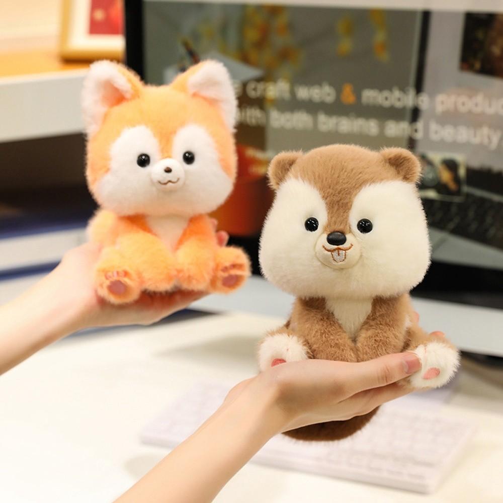 Animals Raccoon Plush Toy Wrist Pad Animal Plush Doll Desk Ornament Sitting Animals Plush  Children