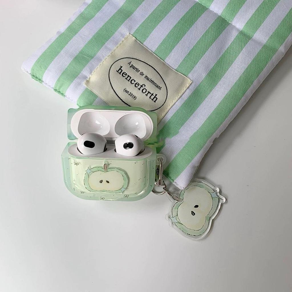 Green Apple is suitable for airpodspro1 generation 1 generation 1 generation 1 Apple Bluetooth headset case Huaqiang North fifth generation protective