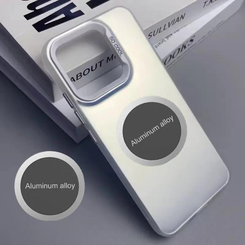 

Luxury Plain Metal Car Magnetic Holder Case For Xiaomi 15T Pro Ultra 14 14T 14TPro 13 12 Skin Feel Silicone Bumper Protect Cover Xiaomi 15T Pro
