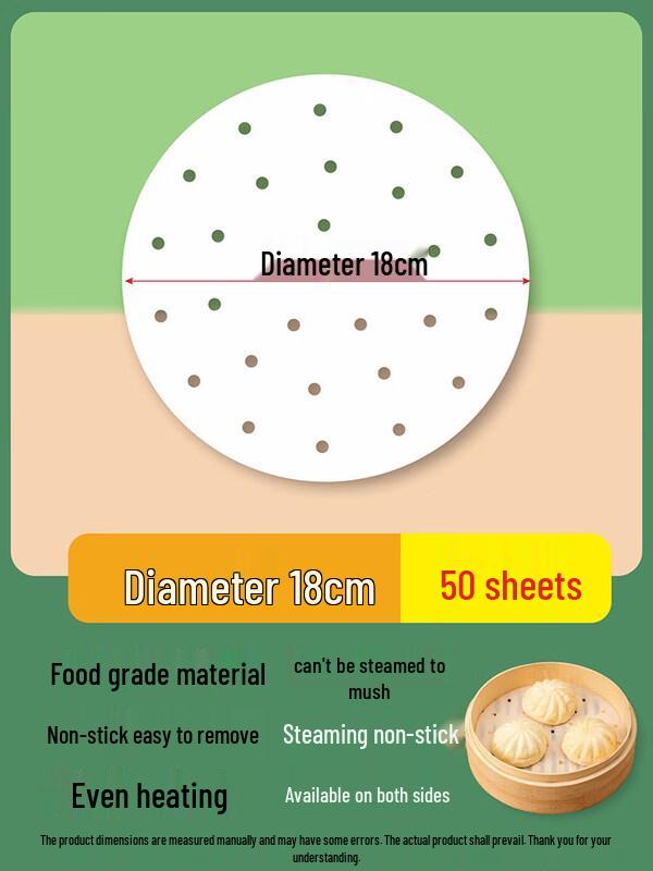 ZISIZ Disposable Non-Stick Steamer Liners