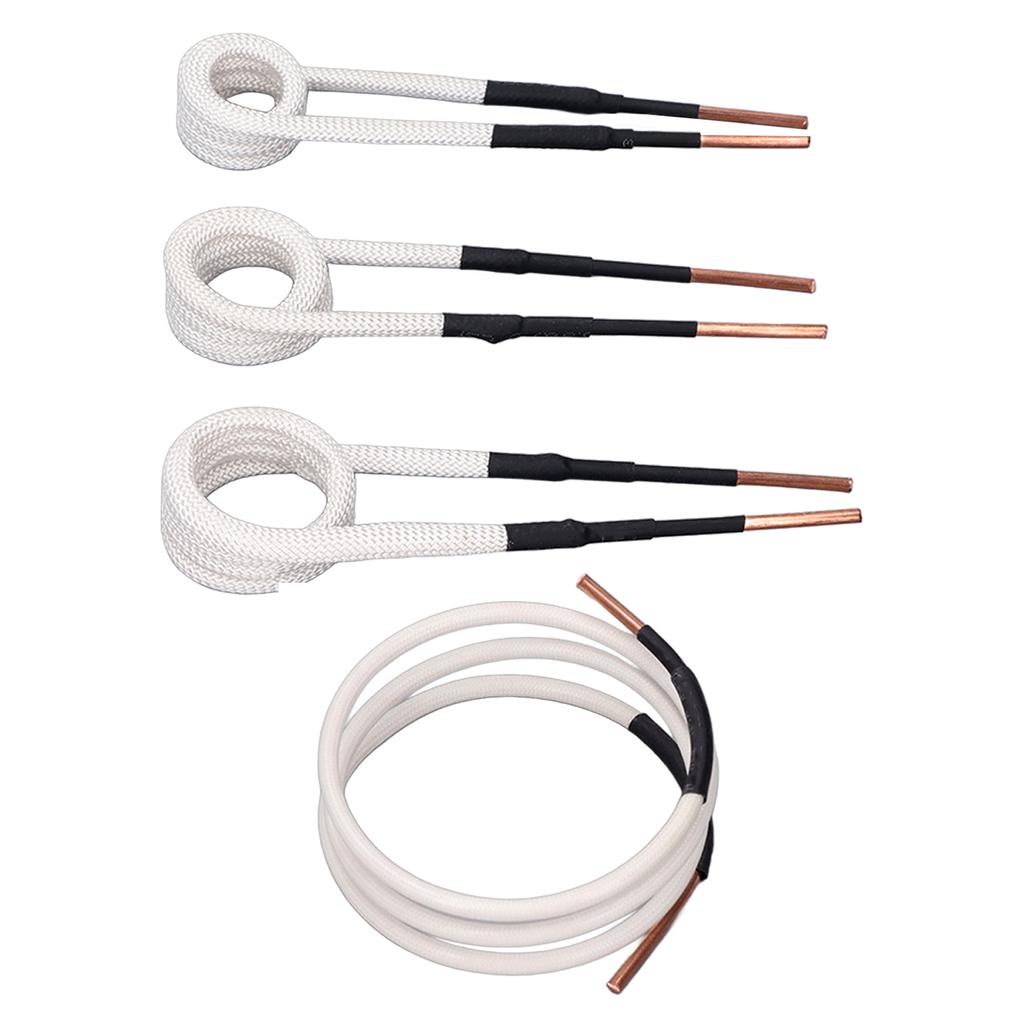 4KS Indukční ohřívací cívky 3,0mm Měděné jádro Elektrická indukční ohřívací cívka Sada pro demontáž matic a šroubů