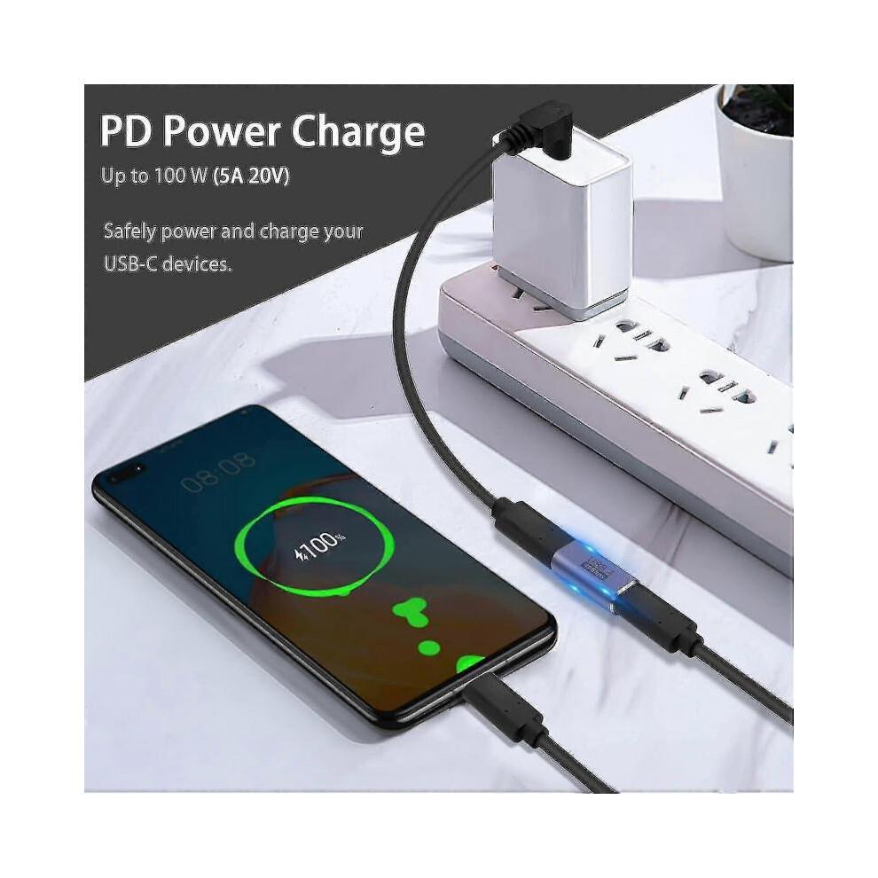 Usb Type C 3.2 100w Female To Female Extender 40gbps 8k Adapter Usb4 Connector New