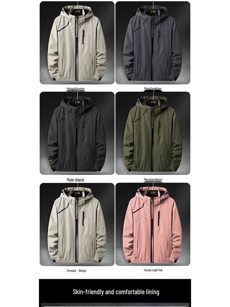 Nowa męska i damska kurtka wiatrówka na wiosnę/jesień do wspinaczki górskiej