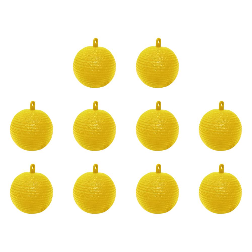 

Мяч для ловли фруктовых мух 8 см, липкая ловушка для ловли фруктовых насекомых (желтый) К