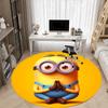 1pcYoga Minion Office Round Area Rug, Indoor Mat Suitable For Office, Under Office Chairs Bedroom Living Room Home Decor, Room Deco