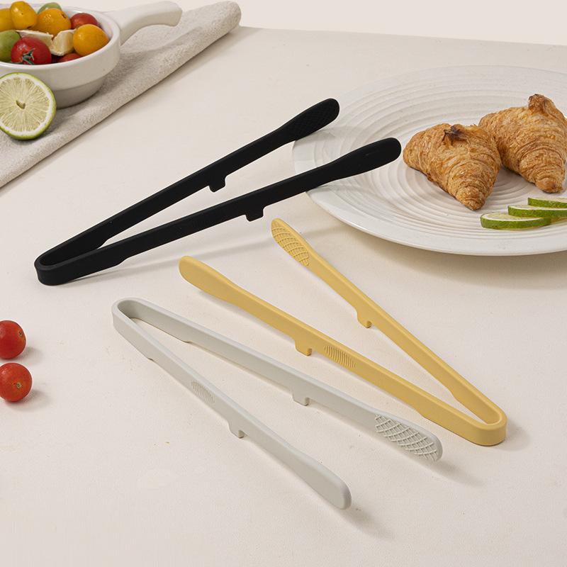 Silicone Food Toast Tongs Trivet Tongs for Kitchen Tongs Non-slip Cooking Clip Clamp BBQ Salad Tools Grill Kitchen Accessories