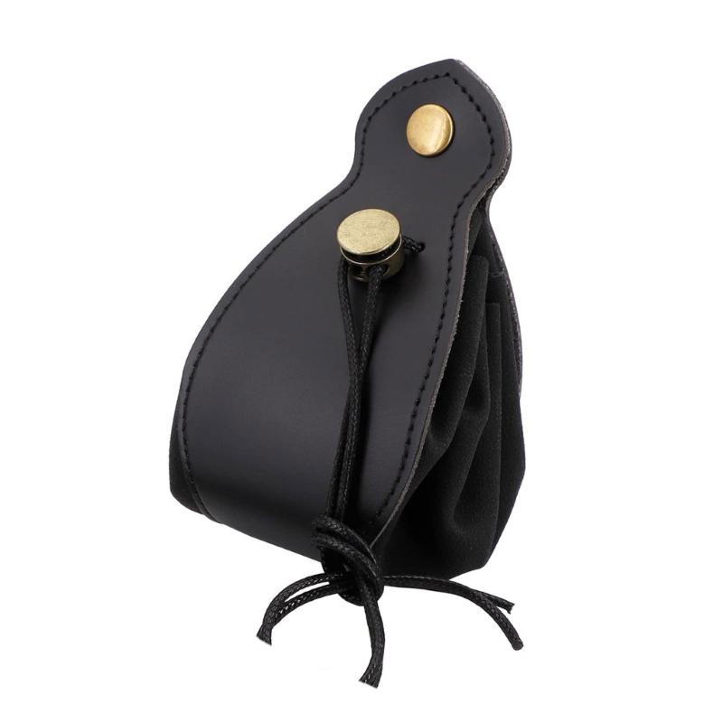 Big Capacity Dice Bag Drawstring Dice Pouch-DND Dice Storage Bag for RPG-MTG-Table-Games,Portable Leather Dices Bag 1 чёрный