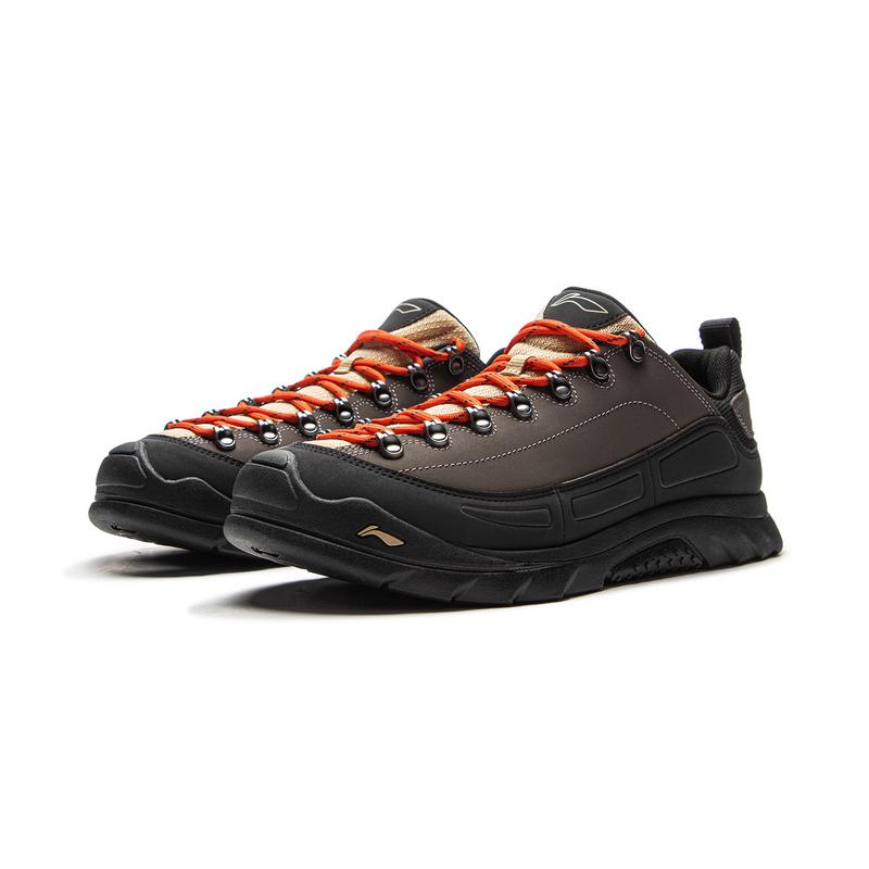 Li Ning Outdoor CF Tracing, Forest Grace Low top Hiking Shoes Unisex Stone Gray/Night Black AHCV055-1