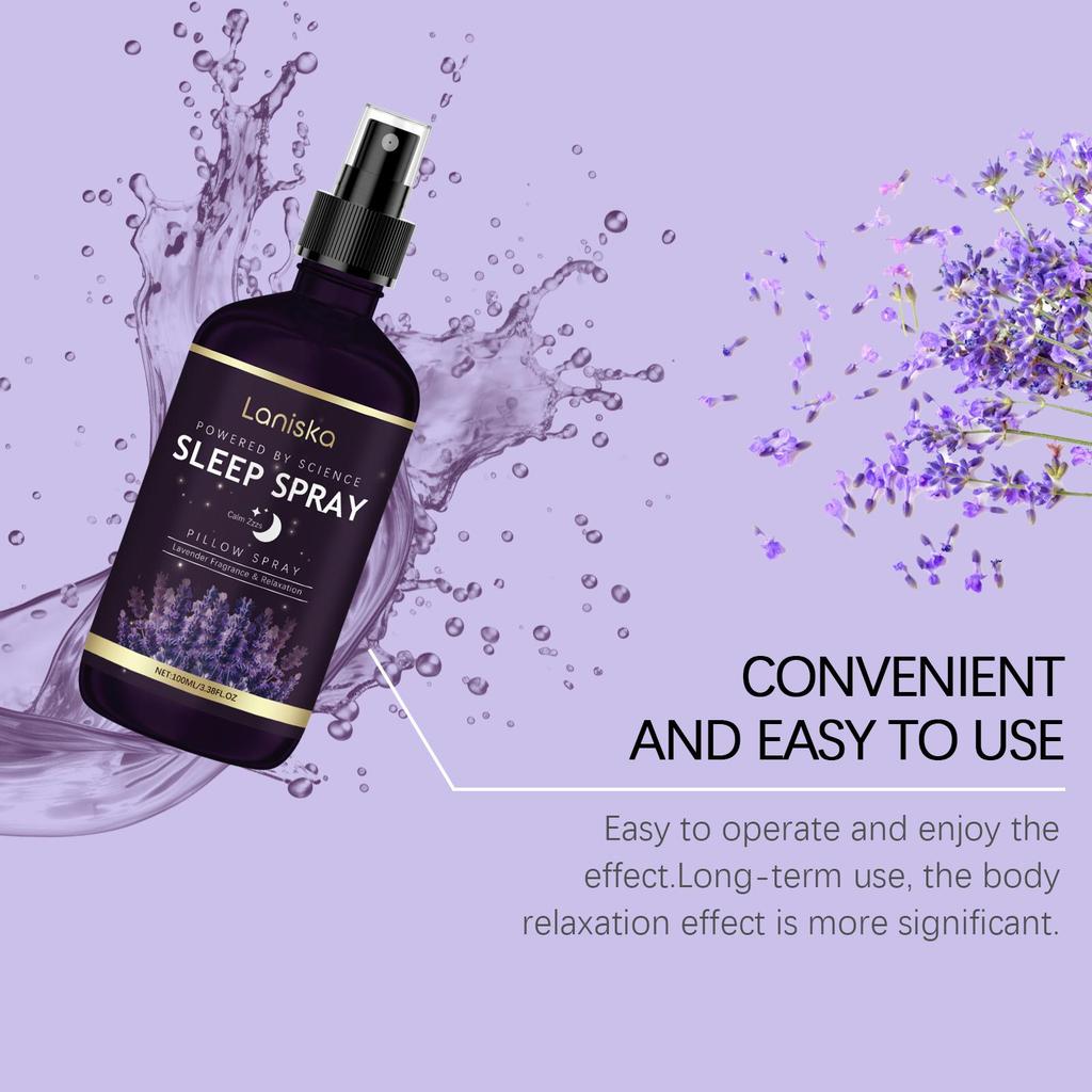 Lavender Deep Sleep Pillow Spray 100ml Relieve Stress Anxiety Help Sleep Fresh Spray