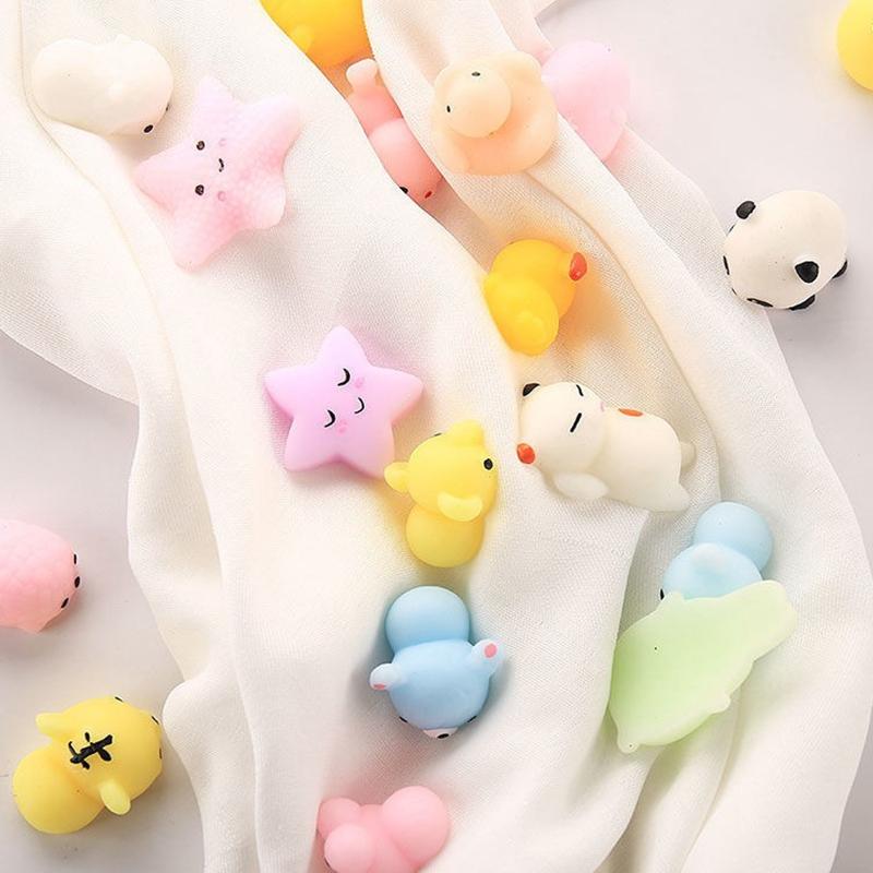15 Pcs Mini Release Stress Animal Pinch Music Children Simulation Relaxing Mood Squeezing Reduce Pressure Toy Birthday Gift