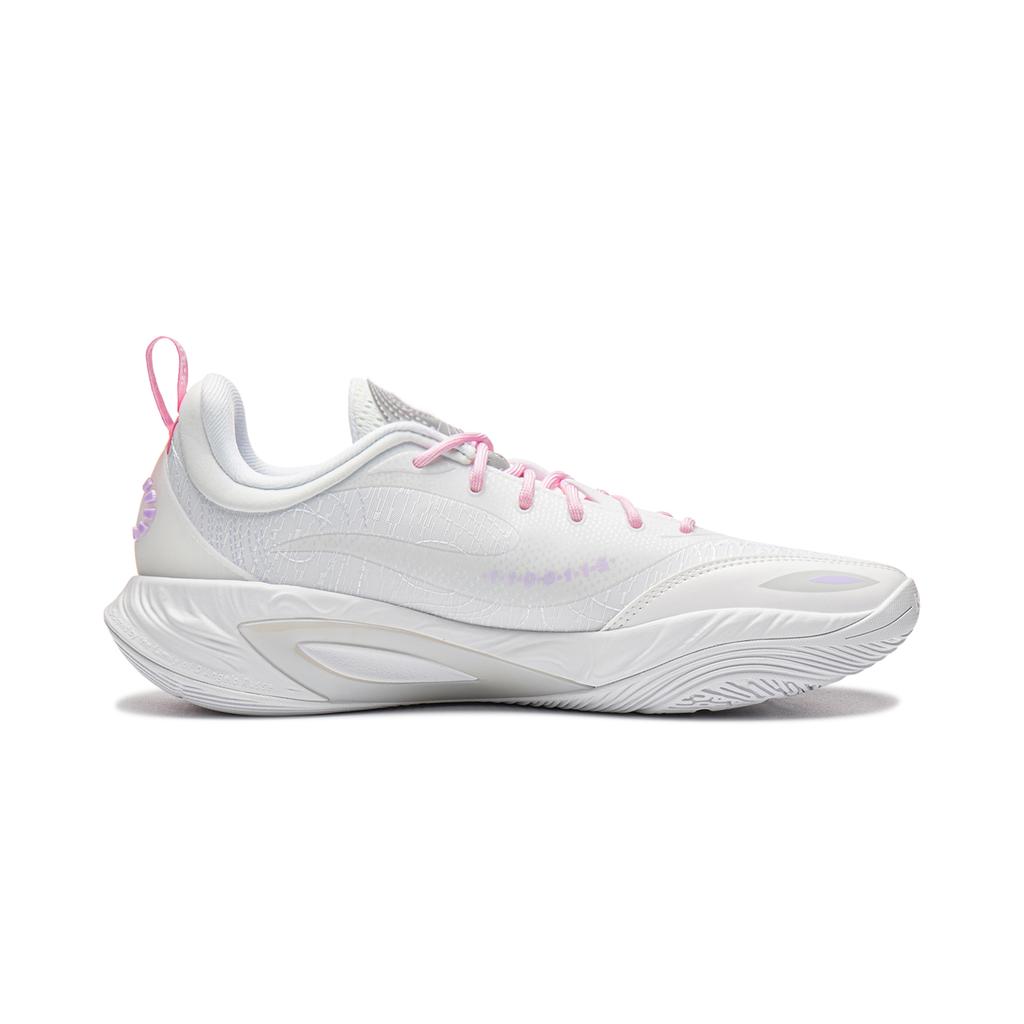 Li Ning DLO2 Russell 2, Pisces Cushioning Abrasion Resistant Rebound Grip Low Top Basketball Shoes Men's Standard White ABPW013-2