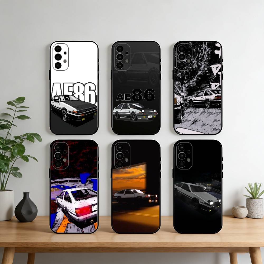 JDM Car AE-86 Phone Case For Samsung S25,S24,S21,S22,S23,S30,Ultra,S20,Plus,Fe,Note,10,9,5G Black Cover