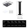 4pcs Adjustable Furniture Rise Steel Telescoping Support Adjustable Simple Use for Various Furnishings