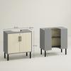 Under Sink Cabinet, Bathroom Vanity Unit, Storage Cupboard with Double Doors and Storage Shelves, 60x30x60cm, Natural