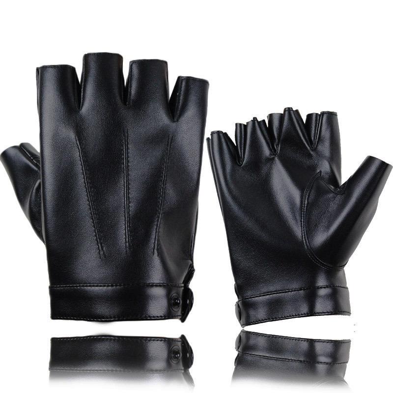 

Cycling leather half-finger gloves men and women imitation leather half-cut leaking fingers exposed one size fits all золотий