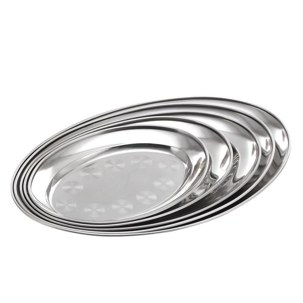 Shallow Design Dinner Plates Multi-Size Steak Dishes Practical Barbecue Trays Barbecue Use