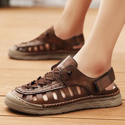 38-48 New Summer Men's Shoes Luxury Designer Designs Styles Outdoor Leisure Beach Breathable Daily Versatile Sandals Plus Size