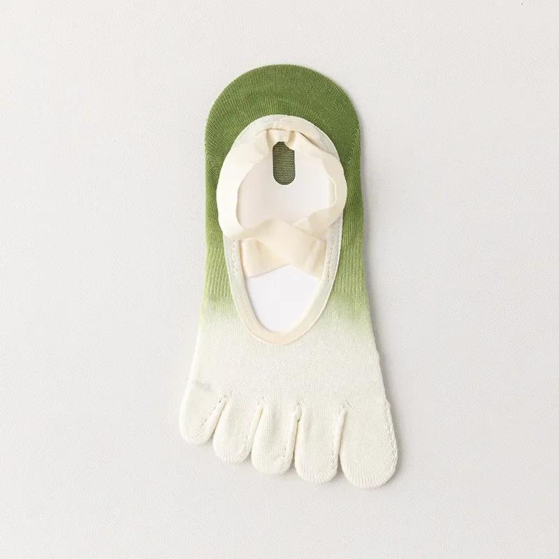 Five-finger Yoga Socks Backless Breathable Bandage Ballet Pilates Socks Women Professional Silicone Non-slip Dance Sports Socks