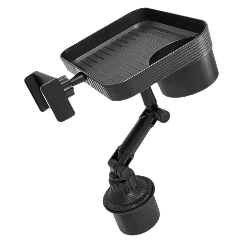 LALADEFIEE Car Cup Holder Car Food Tray Automotive Cup Holder Phone Stand Trip with Tray