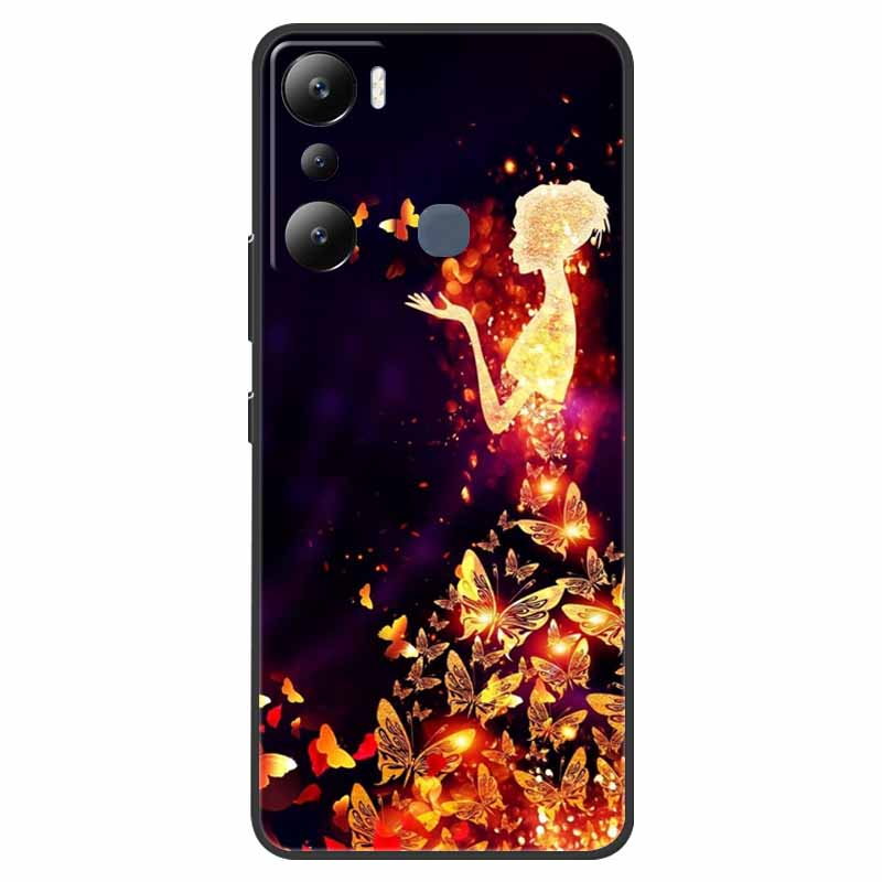 For Infinix Hot 20i Case Hot12i X665C Shockproof Soft Silicone TPU Back Cover For Infinix Hot 20i 20 I X665E Phone Cases 6.6"