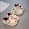 Children's sports shoes 2025 spring and autumn new boys toddler shoes breathable Internet celebrity board shoes little girl casual white shoes
