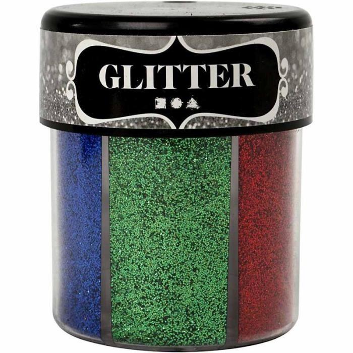 Glitter - Assortment - 6x13 Gr - Various Colors - Easy To Apply - Glamorous