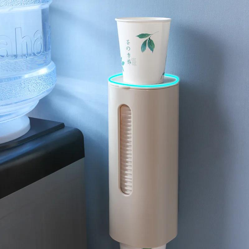 1 stk papirkopputtrekker Enkel disponibel koppstativ for hjemmekontor og kjøkken Vannkoppdispenser