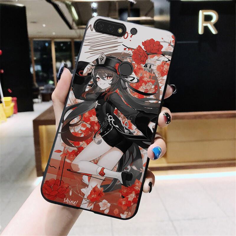 Etui na telefon Genshin Impact Hutao do Huawei Honor 10X Lite 20 7X 7A 7C 8A 8C 8X 9X 9A 9S 7S 10i 20i 20S 20lite