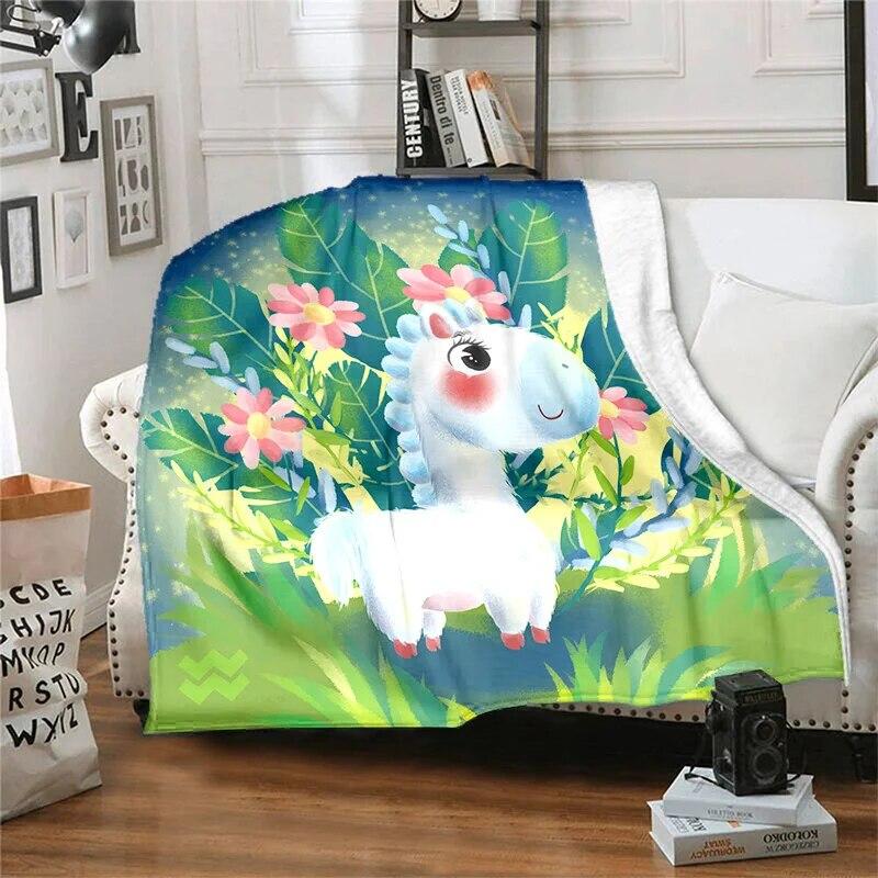 Twelve Chinese Zodiac Signs Pattern Printing Manta Sofa Bed Cover Soft  Blanket Plaid Soft Warm Flannel Throw Blankets Fans Gif