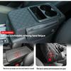 Universal Car Armrest Cushion Organizer - PU Leather Center Console Pad With Cup Holder, Phone Storage & Side Pockets, Multifunctional Armrest Cover