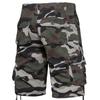 Men's Camo Shorts Summer Casual Half Pants Camouflage Outdoor Sports Short Pants Side Pocket Cotton Breathable Shorts