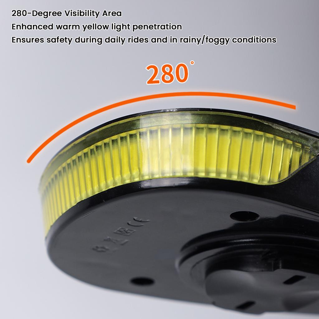 Přední světlo na kolo s držákem na cyklopočítač 6 režimů Dobíjecí LED světlo na kolo pro noční i denní jízdu Vodotěsné IPX6