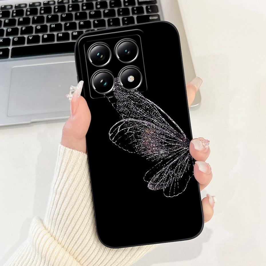 Beautiful Floral Phone Case For Xiaomi 14T Pro Soft Silicone Shockproof Cover For Xiaomi 14T 14 T Pro 5G Cases Bumpers