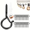 10Pcs/25Pcs/40Pcs Q-Type Hooks |   Easy To Release, With A Safety Buckle Design, Suitable For Hanging Outdoor Halloween String Lights, Plant Baskets