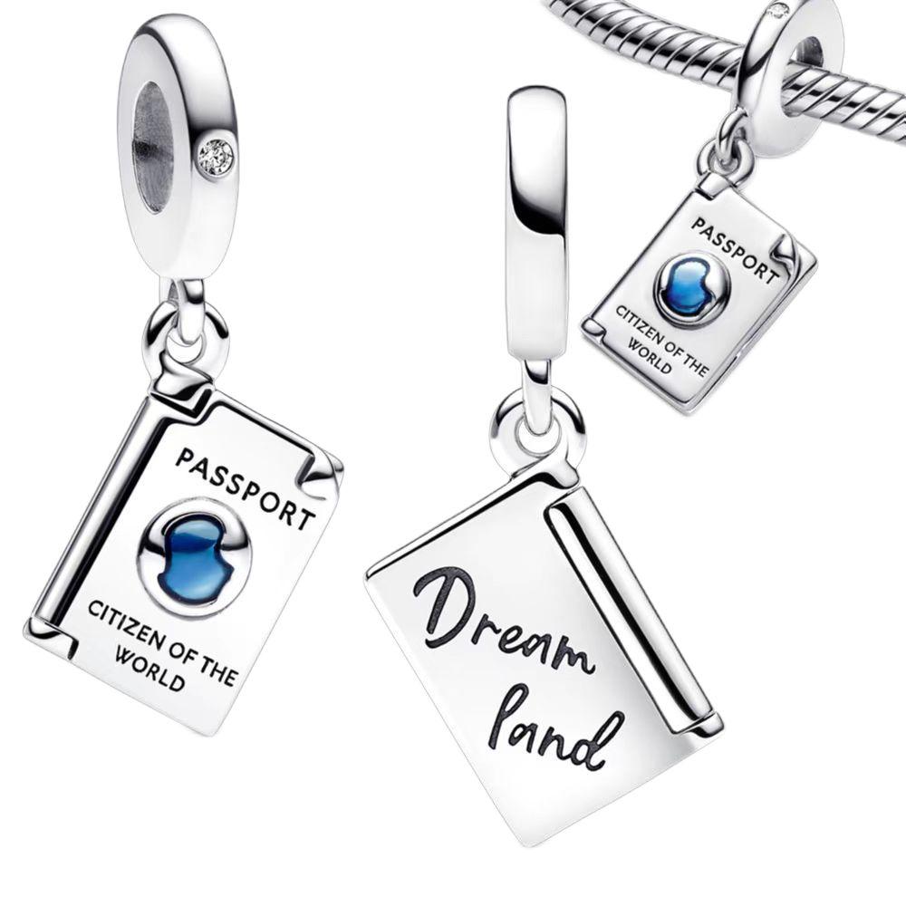 

Подвески в виде самолетов, модные оригинальные браслеты из серебра 925 пробы, бусины для путешествий в виде самолетов, камеры, багажа, паспорта, сделай сам, подвеска, ювелирные изделия, подарок PJT1198