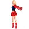 Women's Sexy Patent Leather Cape Superman Costume for Halloween Cosplay