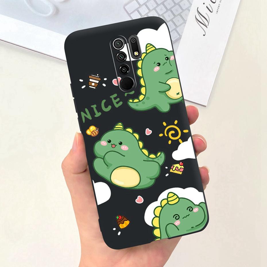 For Xiaomi Redmi 9 Cute Animal Cartoon Phone Case For Redmi 9 Prime Redmi9 China Version Candy Color Soft Silicon TPU Back Cover