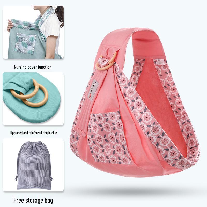 Newborn Nursing Baby Sling Scarf: Breathable, Multifunctional, All-Season, Horizontal Hold