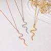 New Cross-Border Women's Punk Snake Pendant Necklace