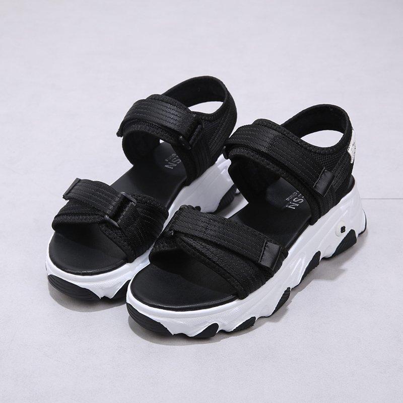Summer Casual Womens Open Toe Sandals With Breathable Pu Upper For Beach And Daily Wear