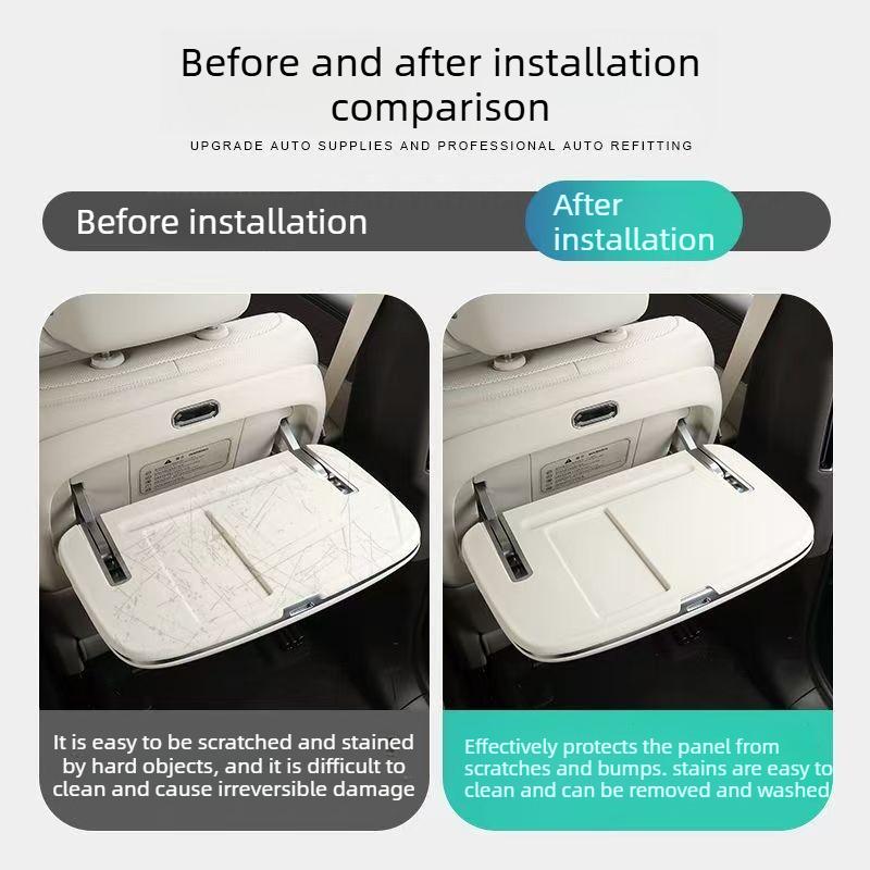 For Denza N9 N8L Silicone Mat Rear Folding Table Protection - Anti-Slip and Scratch-Resistant Interior Modify Accessory