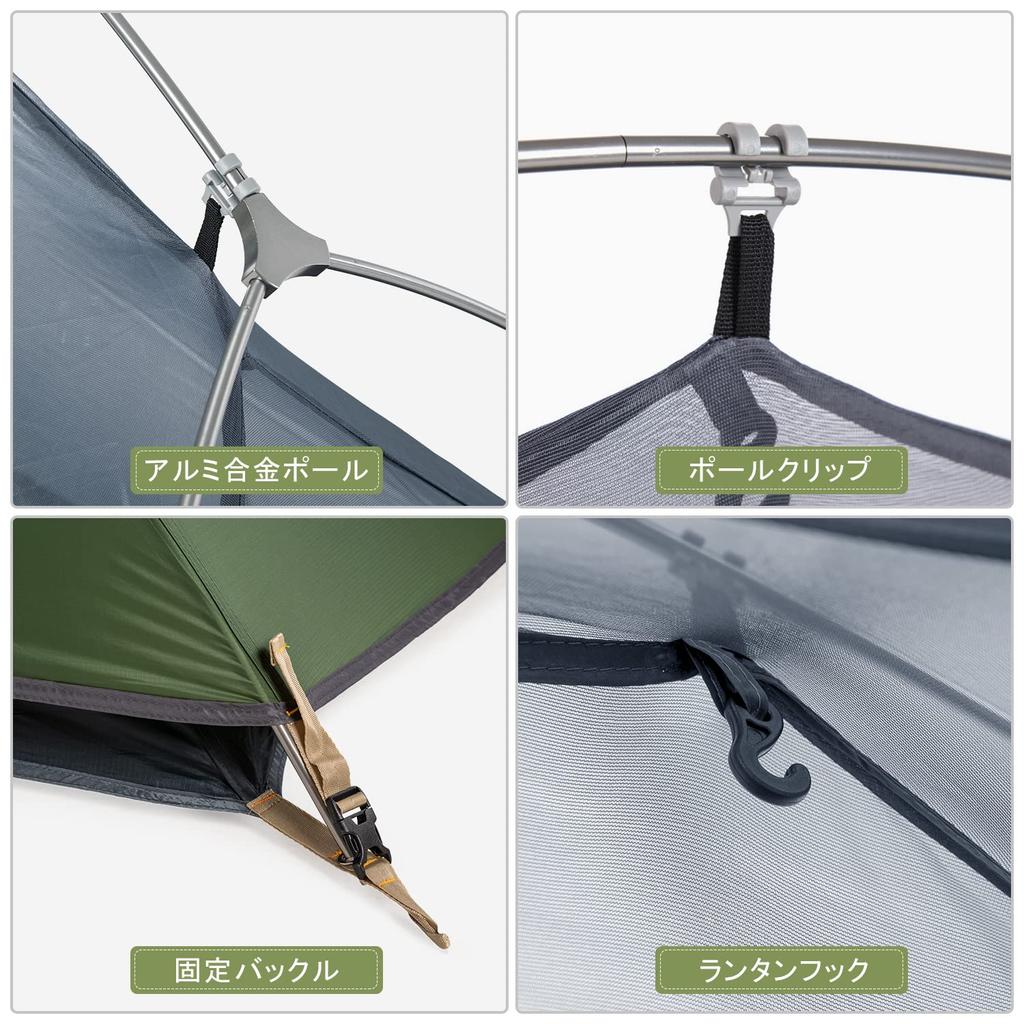 Naturehike Official Shop Tent 1 Person Solo Tent Lightweight Compact With Front Room Camping Free Standing Water Pressure 4000mm Double Layer Mountain