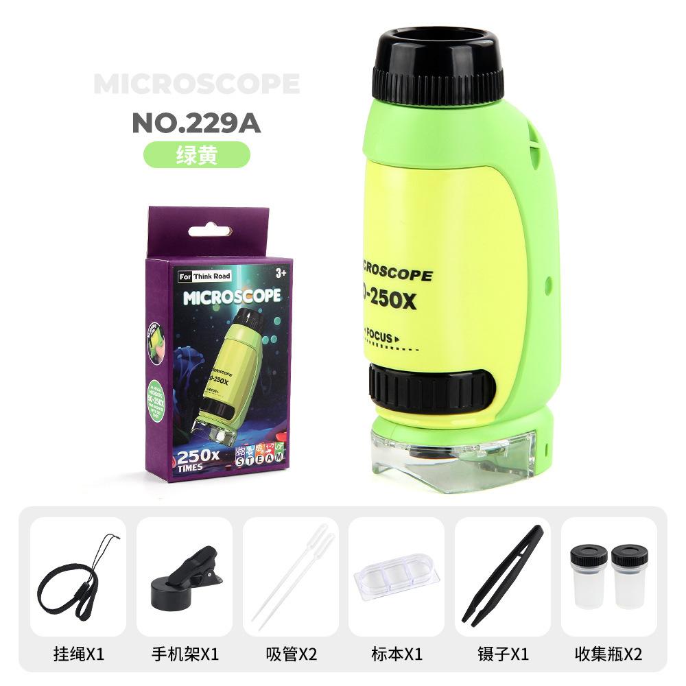 

Children s Portable Mini Handheld Microscope Diy Portable Microscope Scientific Puzzle Toy