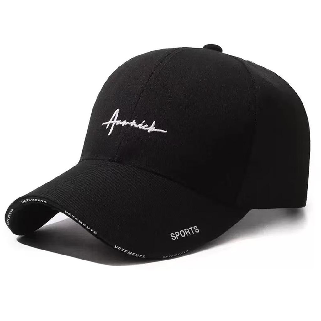 Letter SPORTS Embroidered Baseball Hat Fashionably Simple Dad Hats Outdoor Travel Sunscreen Cap Middle Aged and Elderly Golf Caps