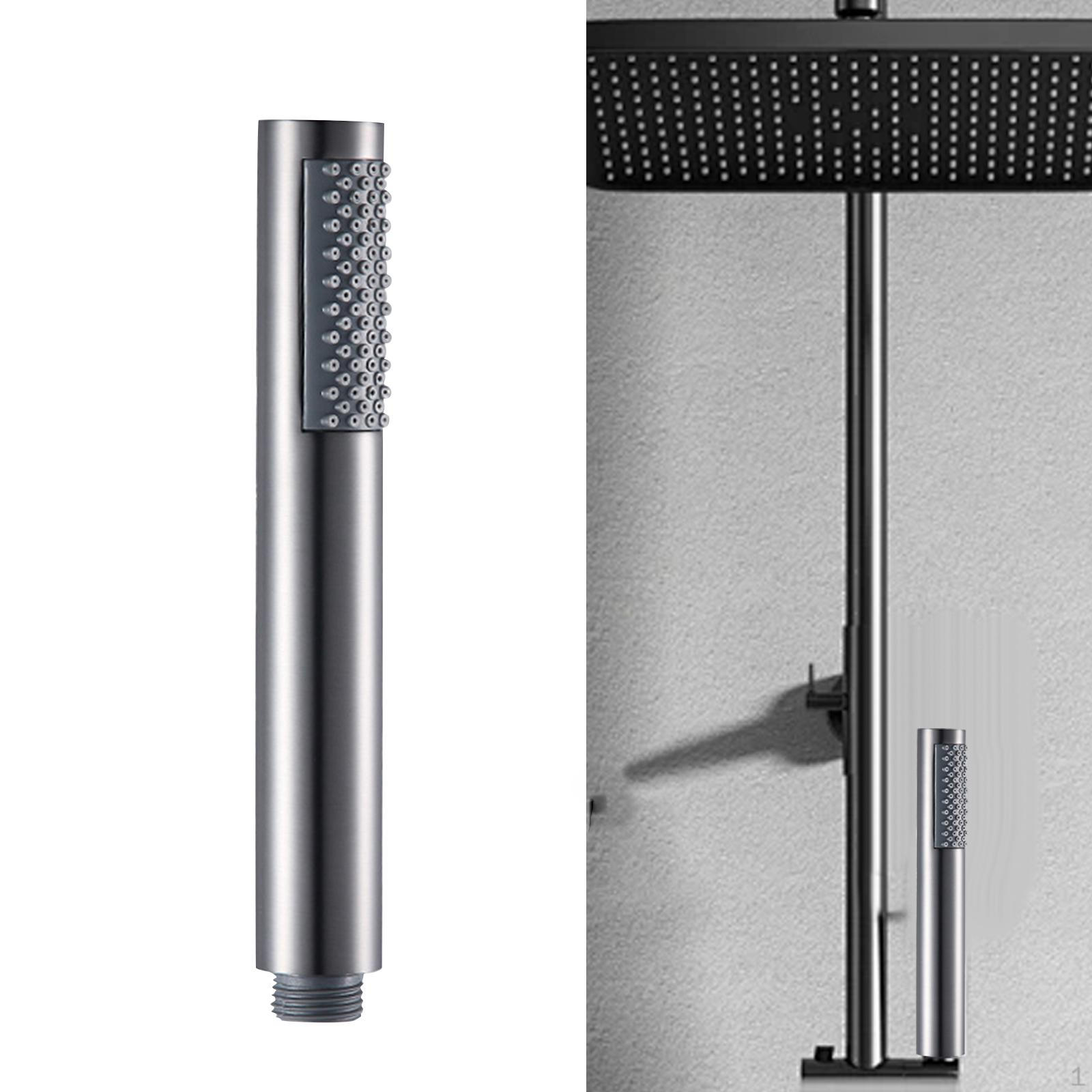 

Handheld Shower Head High Pressure 7.28inch Powerful Detachable Rainful Showerhead Stainless Steel Grey