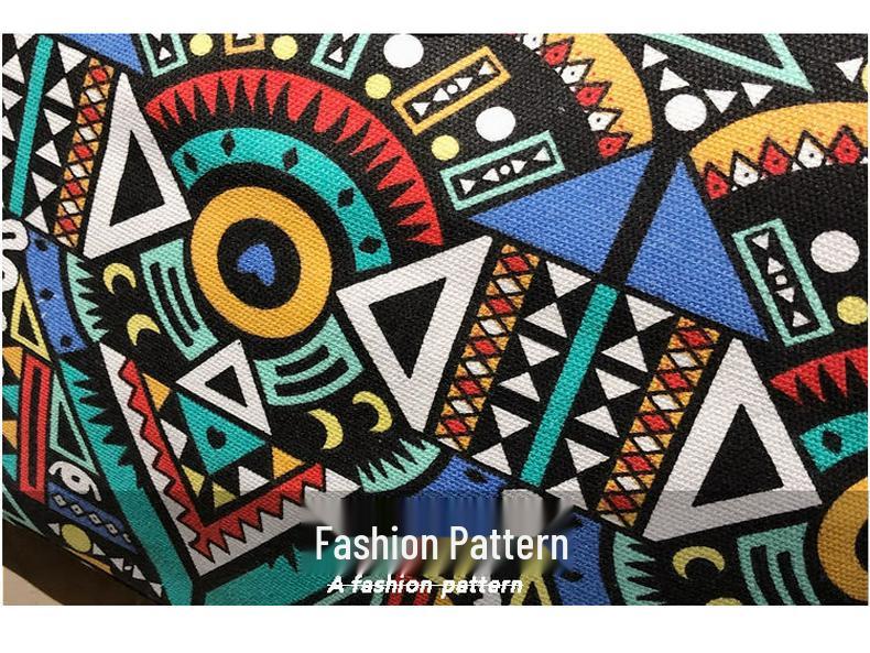 Ethnic Style Women's Large Capacity Canvas Tote Bag