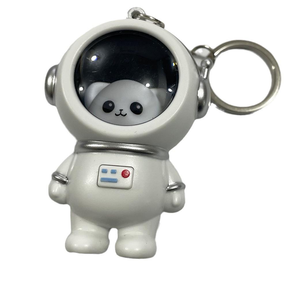 Luminous Astronaut Night Light Keychain with  I Love You  Message